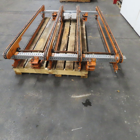 80" Long 4 Strand Chain Drive Conveyor Transfer Section 53" Width 230/460V