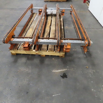 80" Long 4 Strand Chain Drive Conveyor Transfer Section 53" Width 230/460V