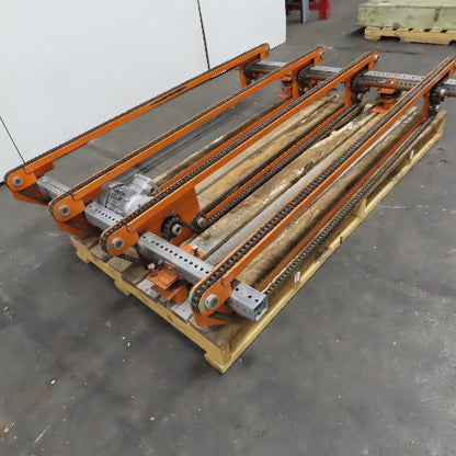 80" Long 4 Strand Chain Drive Conveyor Transfer Section 53" Width 230/460V