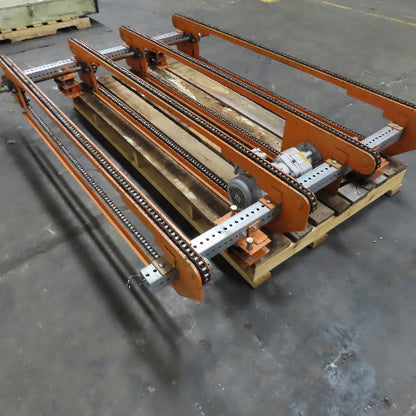 80" Long 4 Strand Chain Drive Conveyor Transfer Section 53" Width 230/460V
