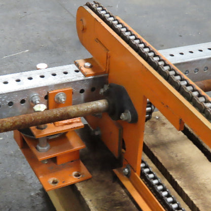 80" Long 4 Strand Chain Drive Conveyor Transfer Section 53" Width 230/460V