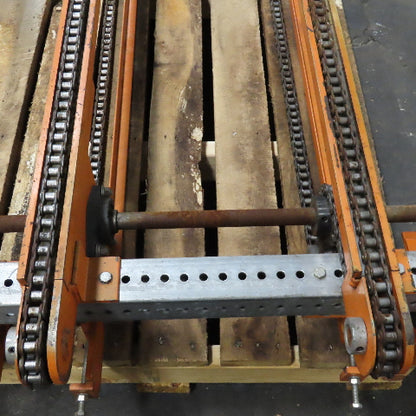 80" Long 4 Strand Chain Drive Conveyor Transfer Section 53" Width 230/460V