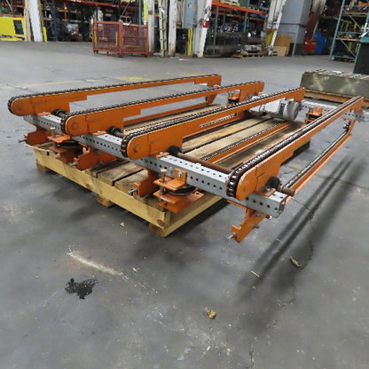 80" Long 4 Strand Chain Drive Conveyor Transfer Section 53" Width 230/460V