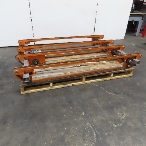 80" Long 4 Strand Chain Drive Conveyor Transfer Section 53" Width 230/460V