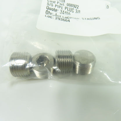 Signode 008922 Pipe Plug Lot Of 4