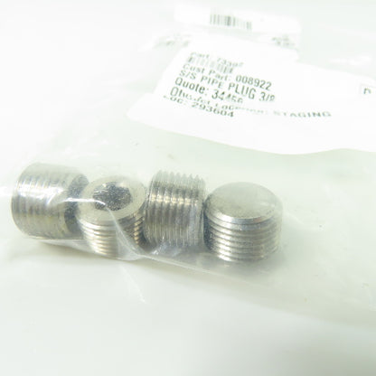 Signode 008922 Pipe Plug Lot Of 4