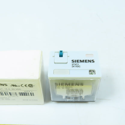 Siemens 3TX7117-5PC03 24VDC Plug-In Relay 4PDT 15A New