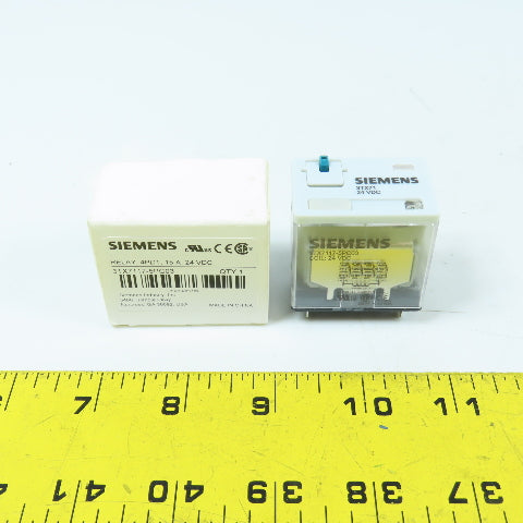 Siemens 3TX7117-5PC03 24VDC Plug-In Relay 4PDT 15A New