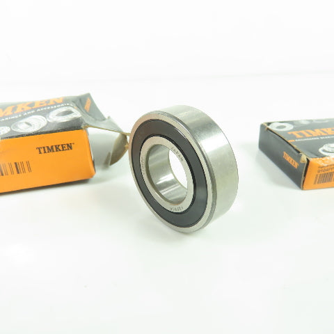 Timken 9104PP Rubber Seal Ball Bearing 42mm x 12mm x 20mm Bore Lot Of 2