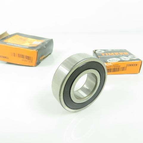 Timken 9104PP Rubber Seal Ball Bearing 42mm x 12mm x 20mm Bore Lot Of 2