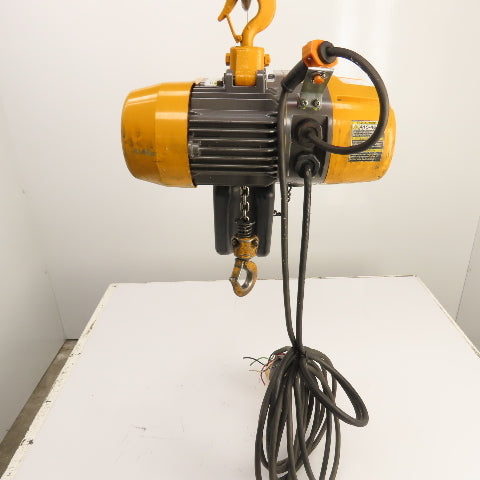 Harrington EQ005SD 1/2 Ton 2-Speed Electric Chain Hoist 20' Lift 25/4.2 FPM 3PH