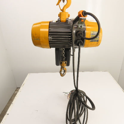 Harrington EQ005SD 1/2 Ton 2-Speed Electric Chain Hoist 20' Lift 25/4.2 FPM 3PH