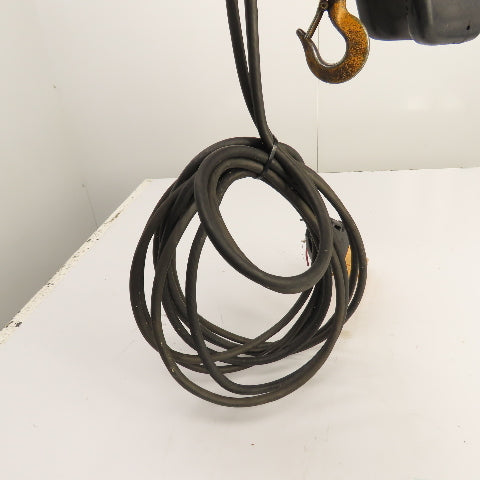 Harrington EQ005SD 1/2 Ton 2-Speed Electric Chain Hoist 20' Lift 25/4.2 FPM 3PH