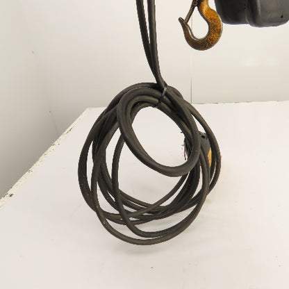 Harrington EQ005SD 1/2 Ton 2-Speed Electric Chain Hoist 20' Lift 25/4.2 FPM 3PH