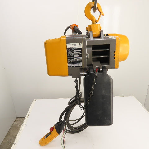Harrington EQ005SD 1/2 Ton 2-Speed Electric Chain Hoist 20' Lift 25/4.2 FPM 3PH