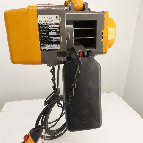 Harrington EQ005SD 1/2 Ton 2-Speed Electric Chain Hoist 20' Lift 25/4.2 FPM 3PH