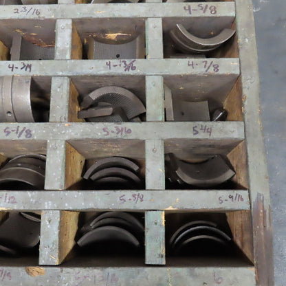 Warner Swasey Large Size Round Serrated Collet Pad Lot 4-5/8"-6" 22+ Sizes