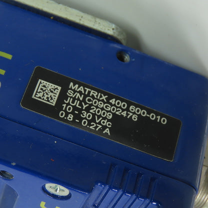Datalogic Matrix 400 600-010 Barcode Reader 10-30VDC 0.8-0.27A