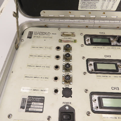 RJG PM-4005 4-Channel Injection Molding Monitoring System W/ Cables & Case