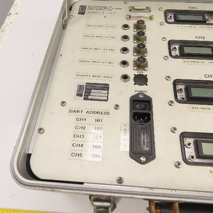 RJG PM-4005 4-Channel Injection Molding Monitoring System W/ Cables & Case