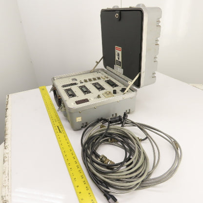 RJG PM-4005 4-Channel Injection Molding Monitoring System W/ Cables & Case