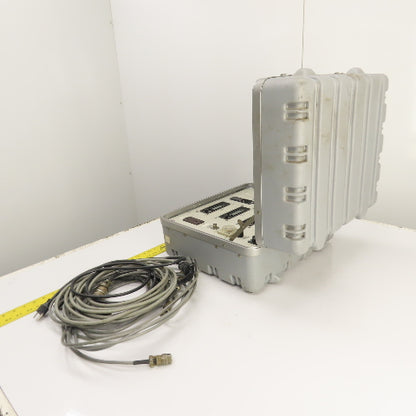 RJG PM-4005 4-Channel Injection Molding Monitoring System W/ Cables & Case