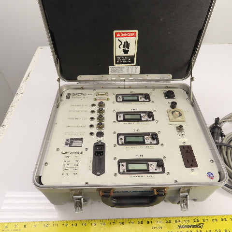 RJG PM-4005 4-Channel Injection Molding Monitoring System W/ Cables & Case