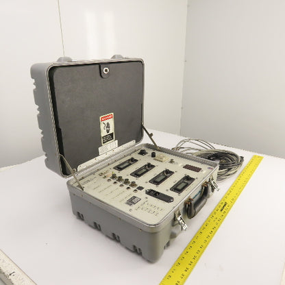 RJG PM-4005 4-Channel Injection Molding Monitoring System W/ Cables & Case