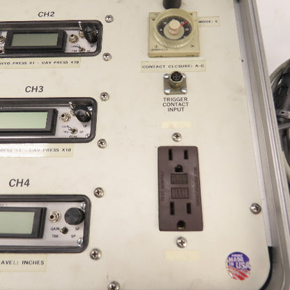 RJG PM-4005 4-Channel Injection Molding Monitoring System W/ Cables & Case