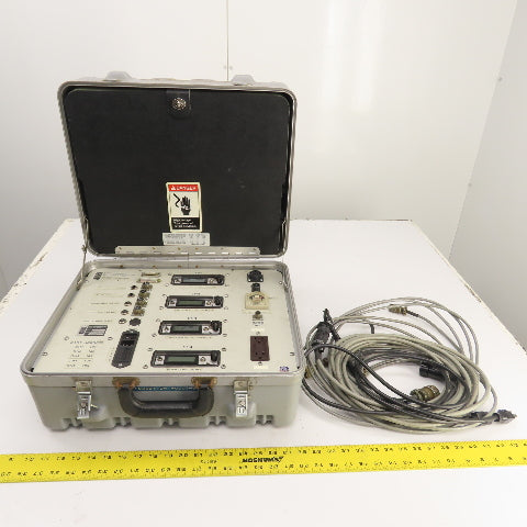 RJG PM-4005 4-Channel Injection Molding Monitoring System W/ Cables & Case