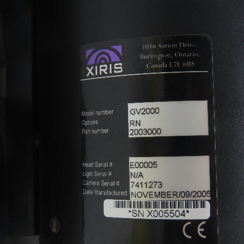 Xiris Automation 2003000 GV2000 Weld Inspection Camera