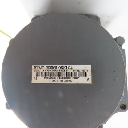 Mitsubishi HA103NC-S 2.0kW AC Servo Motor 3000RPM 170V 100HZ 57A 35mm W/Encoder