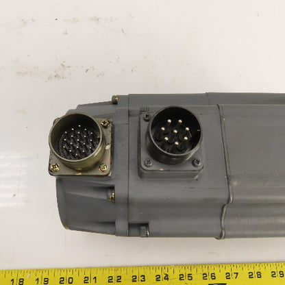 Mitsubishi HA83NC-S 1.0kW AC Servo Motor 3000RPM 170V 100HZ 28A 24mm W/Encoder