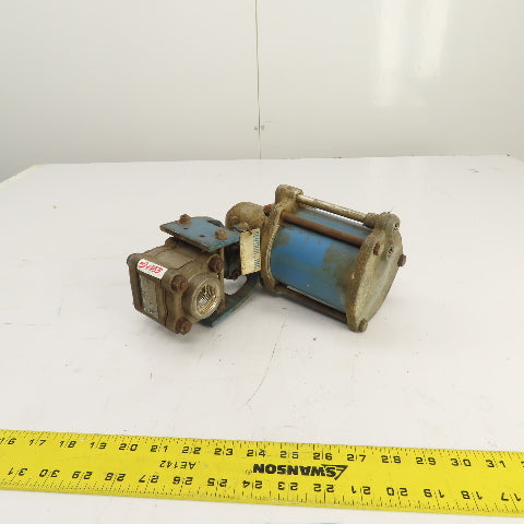 Kentrol 1" NPT Stainless Steel Ball Valve W/ Jamesbury ST 50E Air Actuator