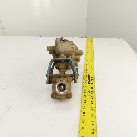 Kentrol 1" NPT Stainless Steel Ball Valve W/ Jamesbury ST 50E Air Actuator