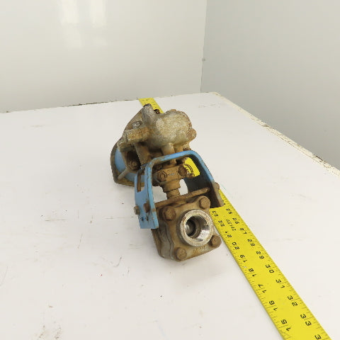 Kentrol 1" NPT Stainless Steel Ball Valve W/ Jamesbury ST 50E Air Actuator