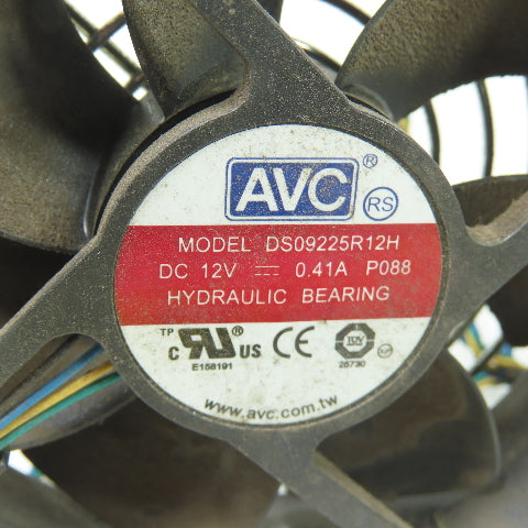 AVC DS09225R12H Tubeaxial Computer Cabinet Cooling Fan 12VDC Lot Of 5