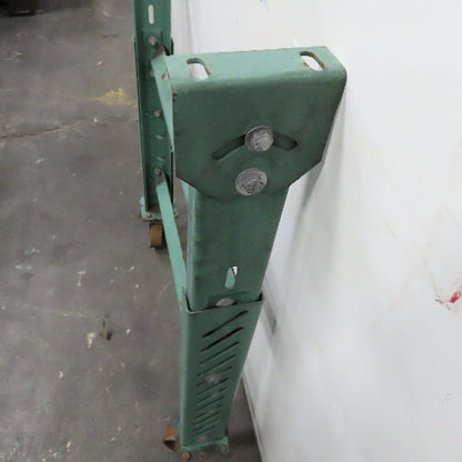 30" Wide H Stand Gravity Roller Conveyor Legs Adj Height Incline W/ Castors