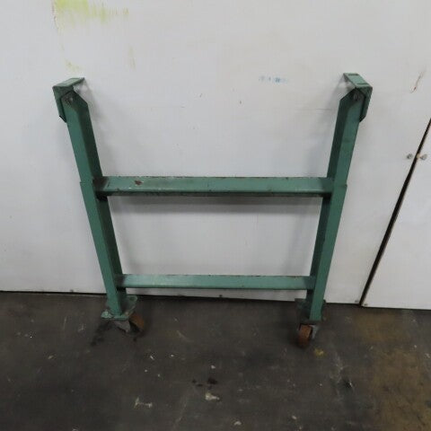 30" Wide H Stand Gravity Roller Conveyor Legs Adj Height Incline W/ Castors
