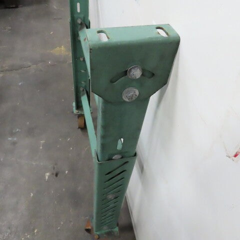 30" Wide H Stand Gravity Roller Conveyor Legs Adj Height Incline W/ Castors