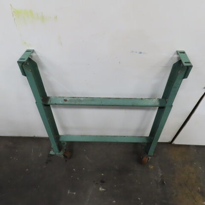 30" Wide H Stand Gravity Roller Conveyor Legs Adj Height Incline W/ Castors