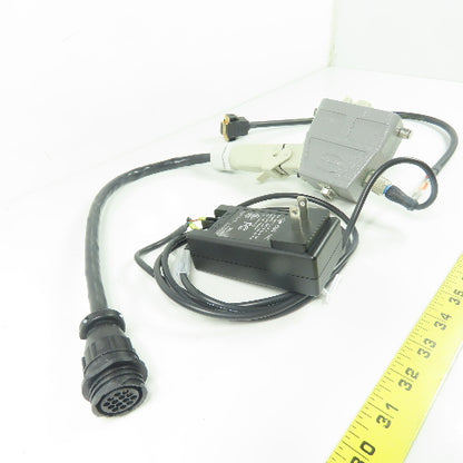Harting 14-Pin Plug Cordset Cable Assembly W/ SWI24-24-N-SC 24V