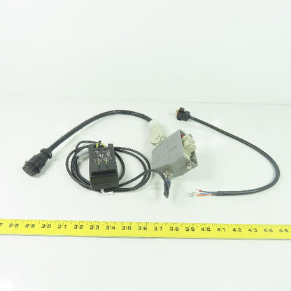 Harting 14-Pin Plug Cordset Cable Assembly W/ SWI24-24-N-SC 24V