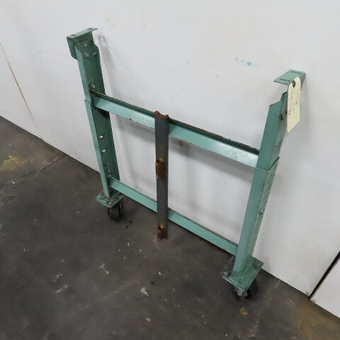 30" Wide H Stand Gravity Roller Conveyor Legs Adj Height Incline W/ Castors
