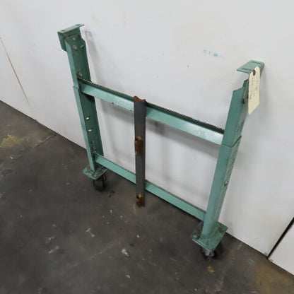 30" Wide H Stand Gravity Roller Conveyor Legs Adj Height Incline W/ Castors