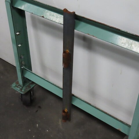 30" Wide H Stand Gravity Roller Conveyor Legs Adj Height Incline W/ Castors