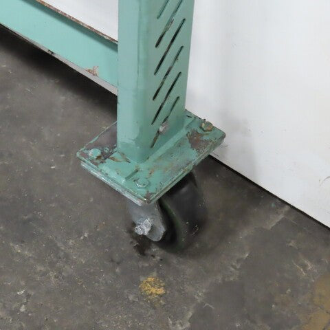 30" Wide H Stand Gravity Roller Conveyor Legs Adj Height Incline W/ Castors
