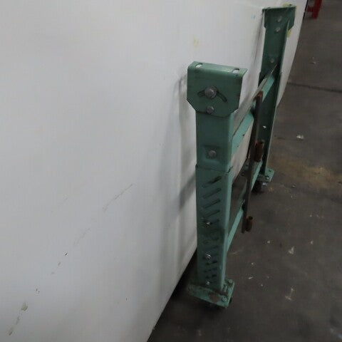 30" Wide H Stand Gravity Roller Conveyor Legs Adj Height Incline W/ Castors