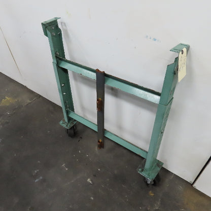 30" Wide H Stand Gravity Roller Conveyor Legs Adj Height Incline W/ Castors