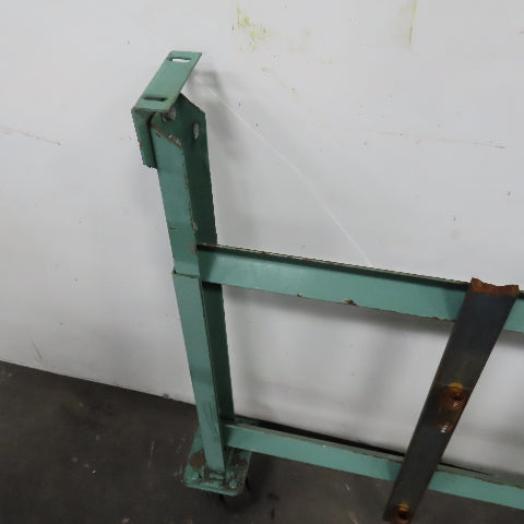 30" Wide H Stand Gravity Roller Conveyor Legs Adj Height Incline W/ Castors